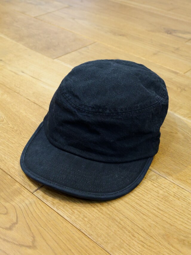 MASSES　　「WORK CAP BLACK TWILL」　ウォッシュ加工 ワークキャップ