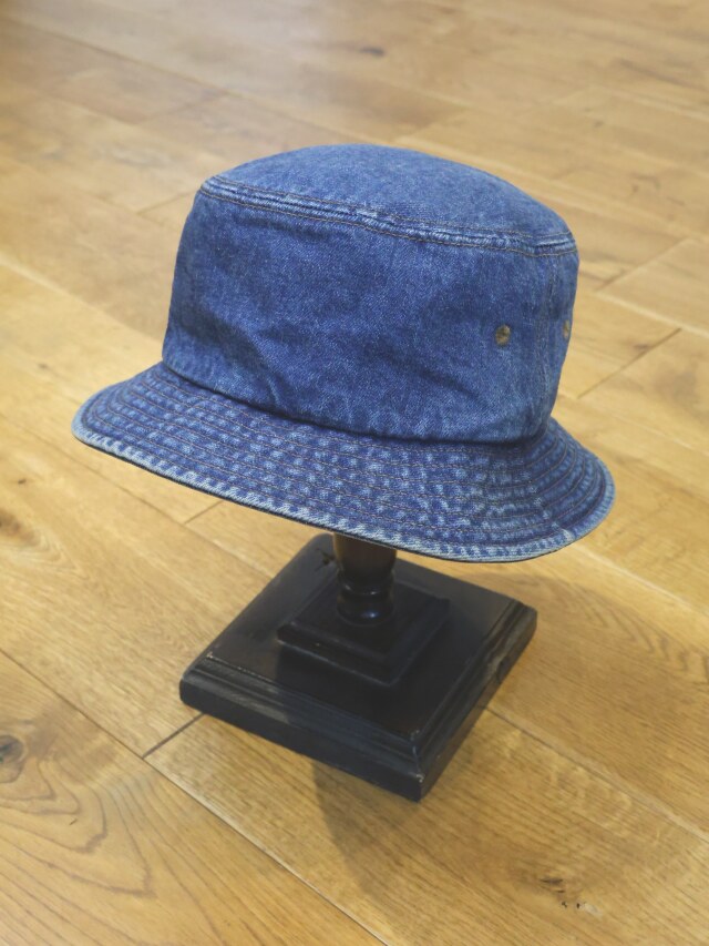 MASSES　　「BUCKET HAT DENIM」　ウォッシュ加工 デニムバケットハット