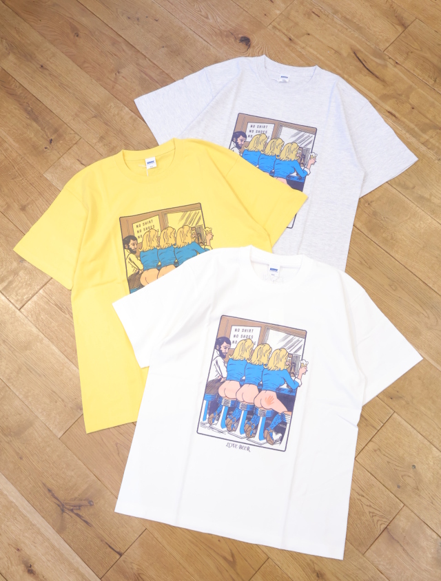 RADIALL 　「LOVE BEER - CREW NECK T-SHIRT S/S」　プリントティーシャツ