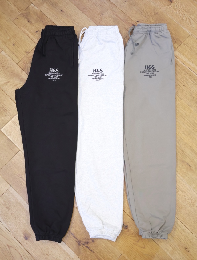 Hide and Seek　「H&S Sweat Pant（25AW）」　ルーズフィット スウェットパンツ