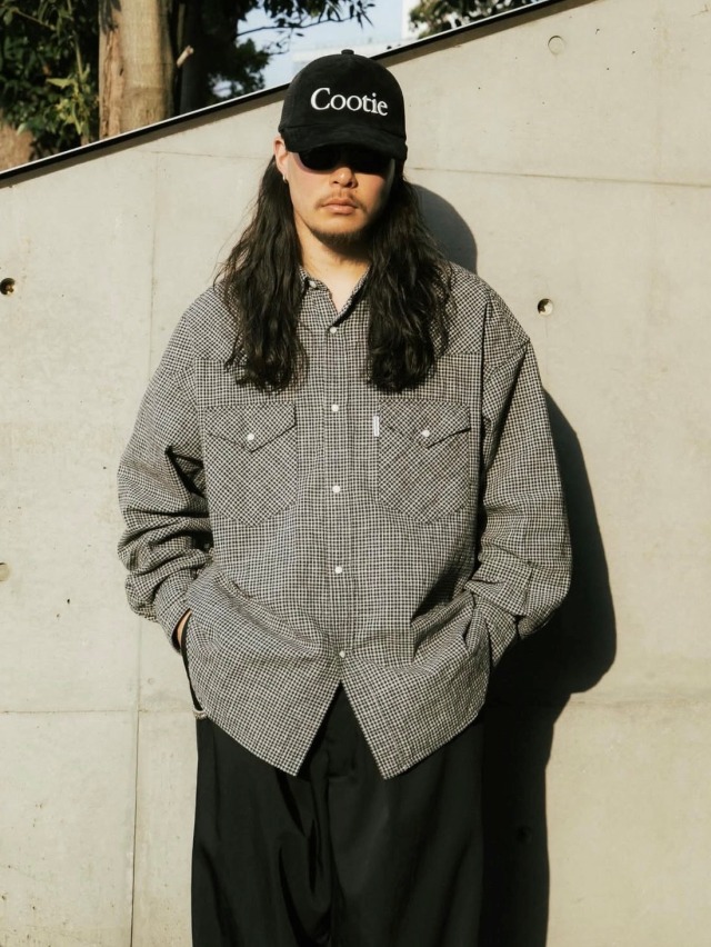 COOTIE TW チェック　シャツ　ギンガム　ネイバー　wtaps 野村訓市 COOTIE 「Dobby Gingham Check L/S Western Shirt」 ドビーギンガム