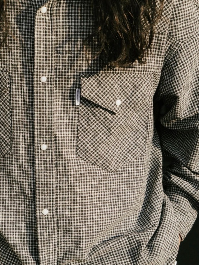 COOTIE 「Dobby Gingham Check L/S Western Shirt」 ドビーギンガム