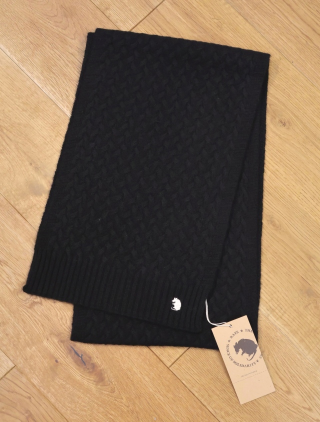 安価 「CASHMERE RATS MUFFLER」 UP MASH マフラー カシミヤウール 小物
