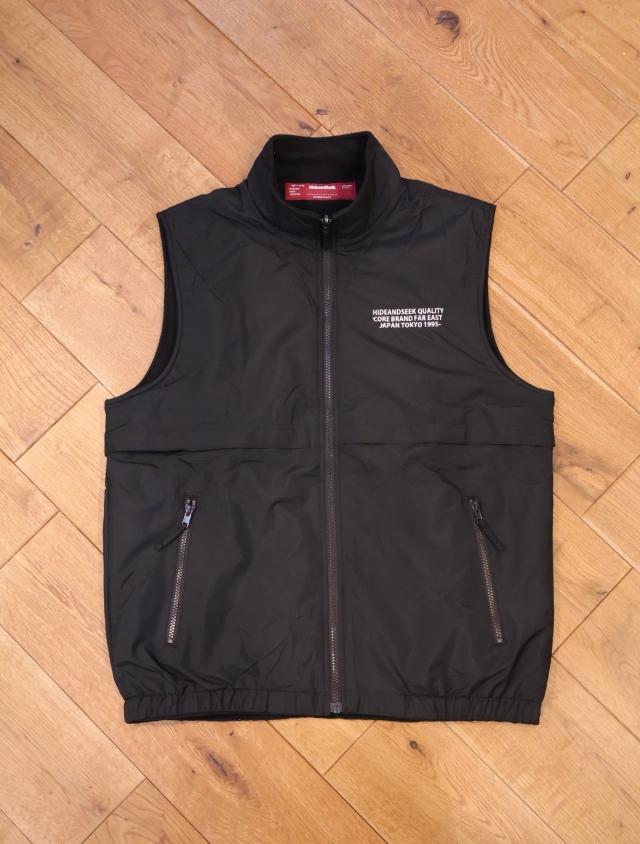 Hide and Seek ナイロンジップアップベスト