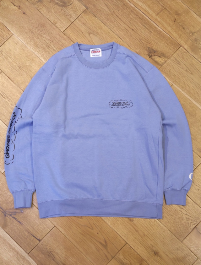 PORKCHOP GARAGE SUPPLY 「RUNNING LOGO SWEAT」 ピグメントダイ