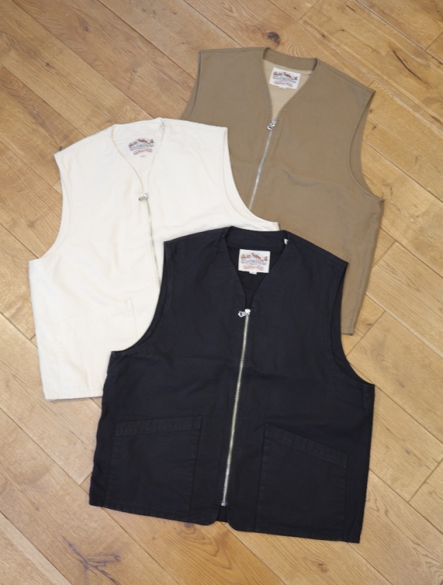 CALEE　「ZIP VEST」　ジップアップベスト
