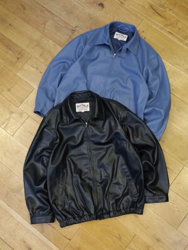 CALEE　「FAUX LEATHER HARRINGTON JACKET」　フェイクレザーハリントンジャケット