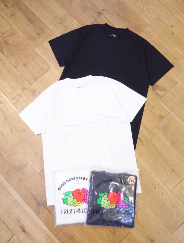 MASSES × FRUIT OF THE LOOM　　「FRUIT OF THE LOOM TEE 2PAC」　　ストーンウォッシュ加工 2パックショートスリーブティーシャツ