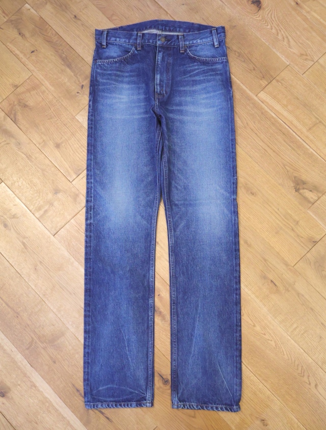 MASSES　　「DENIM 5P PANTS SL  H.WASH」　ヴィンテージ加工 スリムストレートデニムパンツ