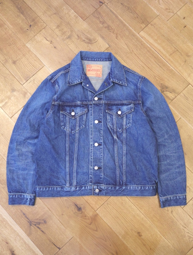 MASSES　　「DENIM JKT TL H.WASH」　ヴィンテージ加工 3rdタイプ デニムジャケット