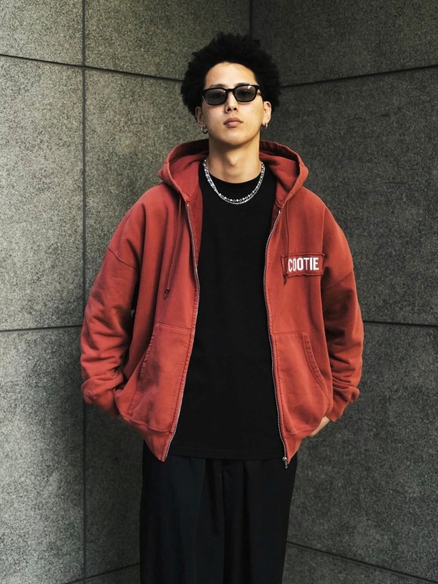 トップス COOTIE PRODUCTIONS AD PROCESSING HOODIE COOTIE PRODUCTIONS/AD Processing Sweat Zip Hoodie（Black