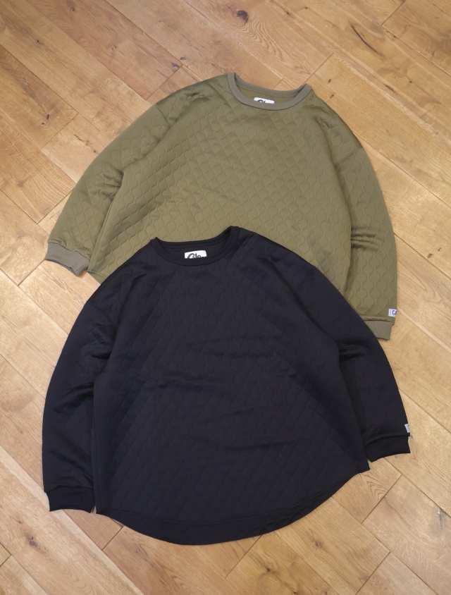 CALEE　　「MULTI WAY JACQUARD DROP C/S」　　ジャガードロングスリーブカットソー
