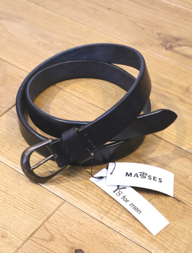 MASSES × Y's for men　「HEAVY OIL LEATHER CUSTOM BELT」　　レザーベルト