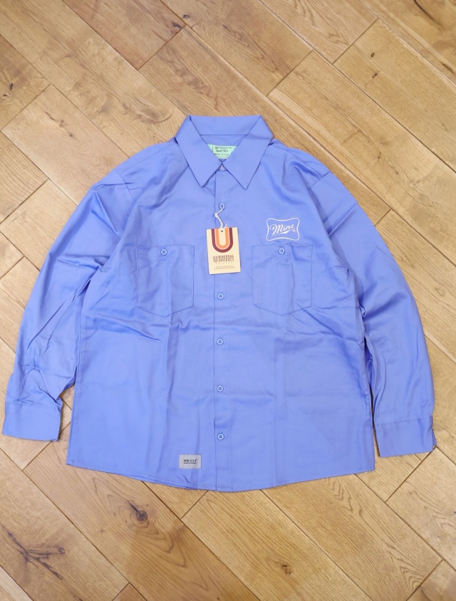 UNIVERSAL OVERALL×MINE 　「Dead Stock Work Shirts CTN（Black Label） 」　デッドストック ワークシャツ