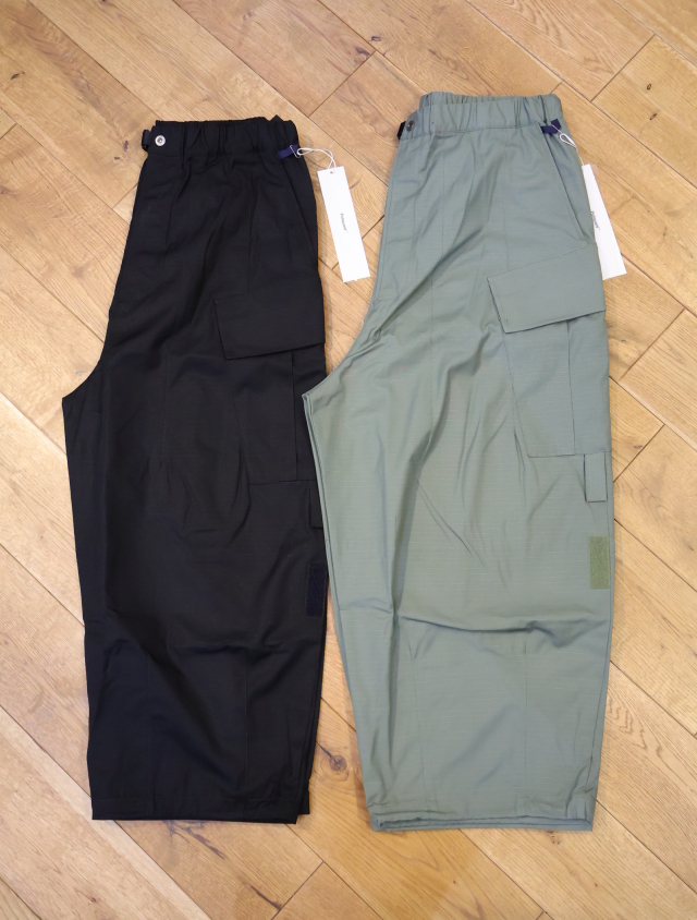 POLIQUANT　「THE CHANGING LENGTH/HEM CROPPED CARGO PANTS」　ワイド クロップドカーゴパンツ