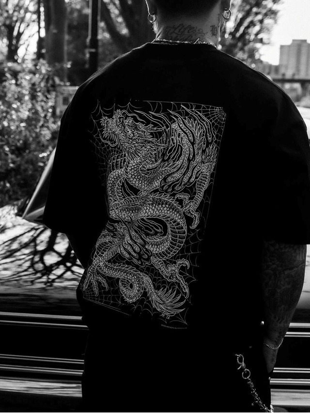 ANTIDOTE BUYERS CLUB 「ASIC Oversized S/S Tee (Oriental Dragon
