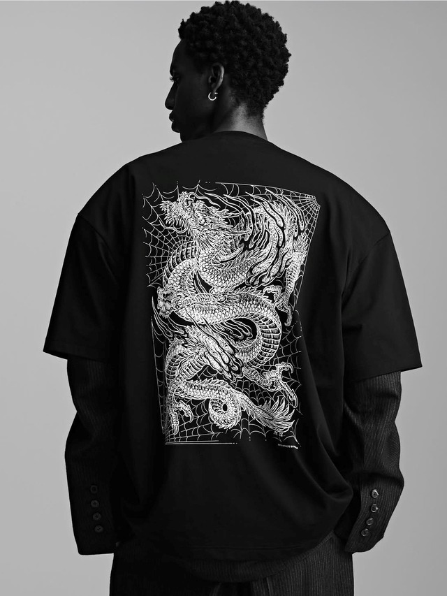 ANTIDOTE BUYERS CLUB 「ASIC Oversized S/S Tee (Oriental Dragon