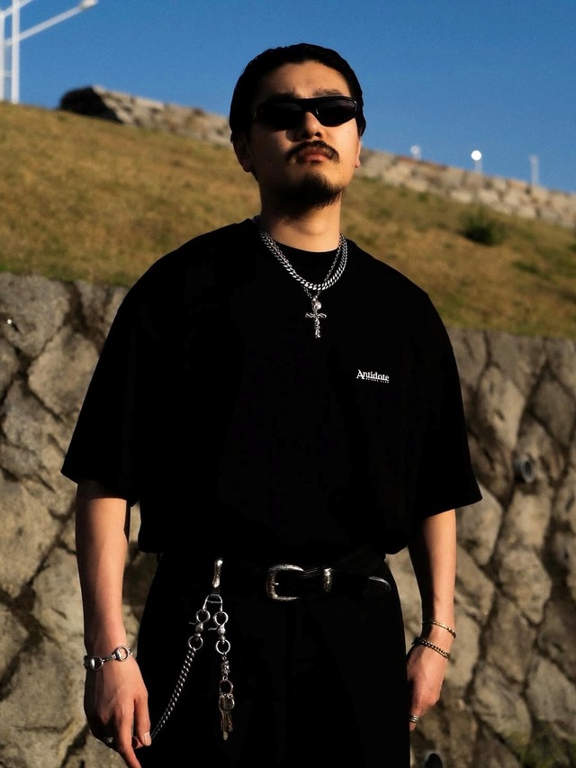 ANTIDOTE BUYERS CLUB 「ASIC Oversized S/S Tee (Skull N' Snake