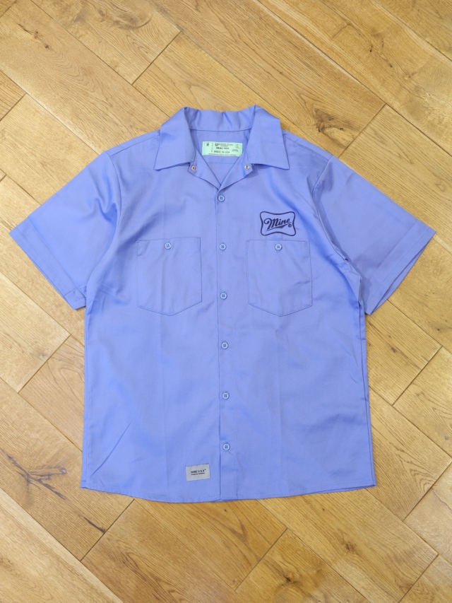 UNIVERSAL OVERALL × MINE 　「Dead Stock S/S Work Shirts CTN」　デッドストック ワークシャツ