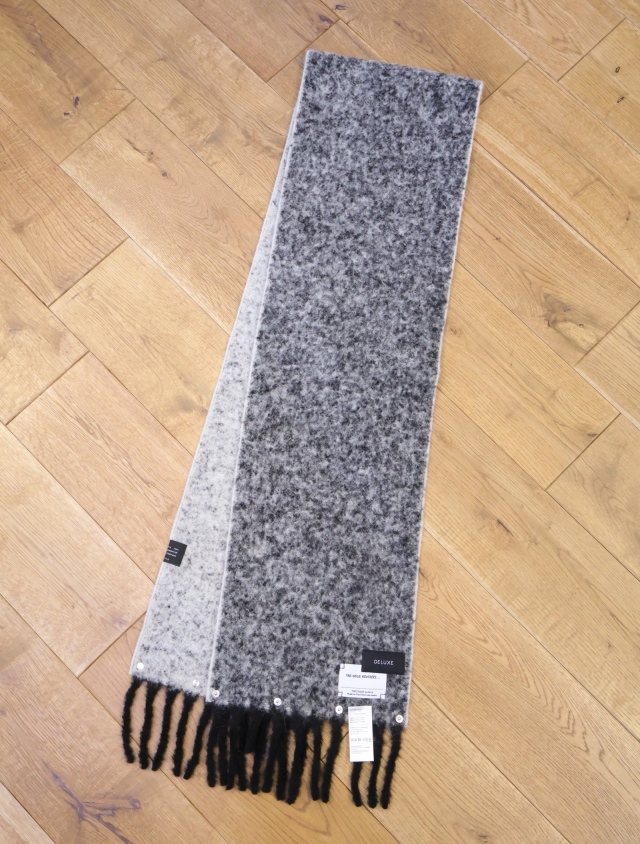 DELUXE x THE INOUE BROTHERS 　「DELUXE x THE INOUE BROTHERS WOOLLY SCARF」　アルパカニットマフラー
