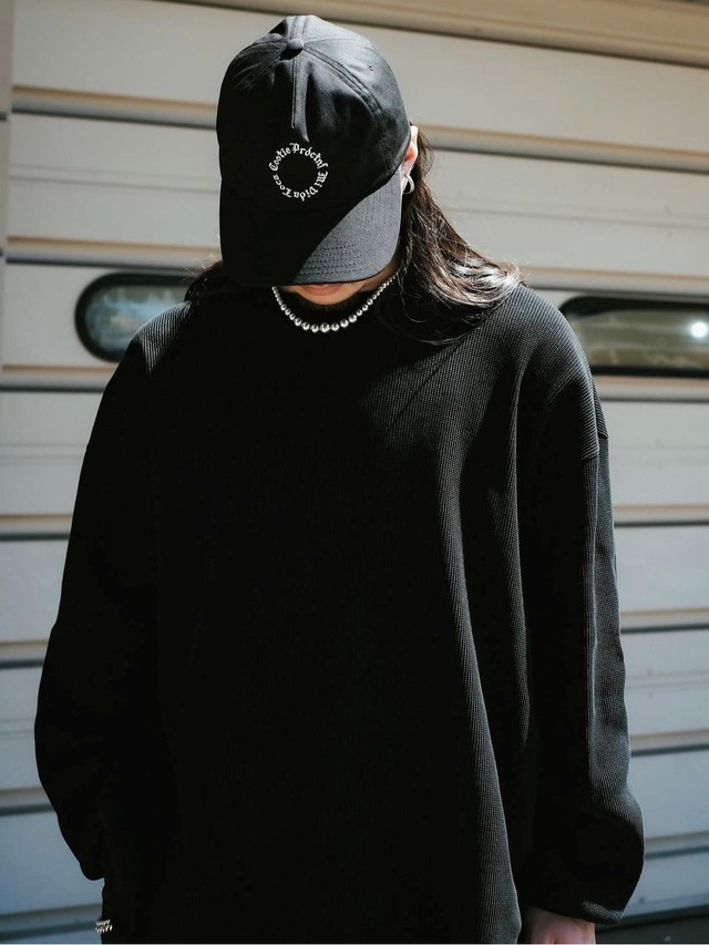 COOTIE 「Degreasing Rough Waffle L/S Tee」 ワイドシルエット