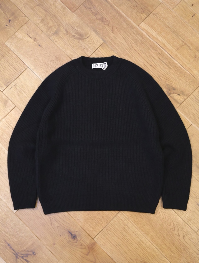 【EXCLUSIVE !!】CALEE × EYYA　「CASHMERE CREW NECK KNIT SW」　　カシミヤクルーネックニット