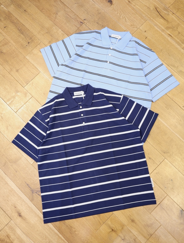 COOTIE 　「Moss Stitch Border S/S Polo」　カノコボーダー ポロシャツ