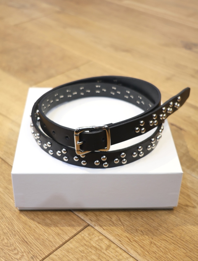 COOTIE　　「Narrow Studs Belt」　　スタッズ ナローレザーベルト