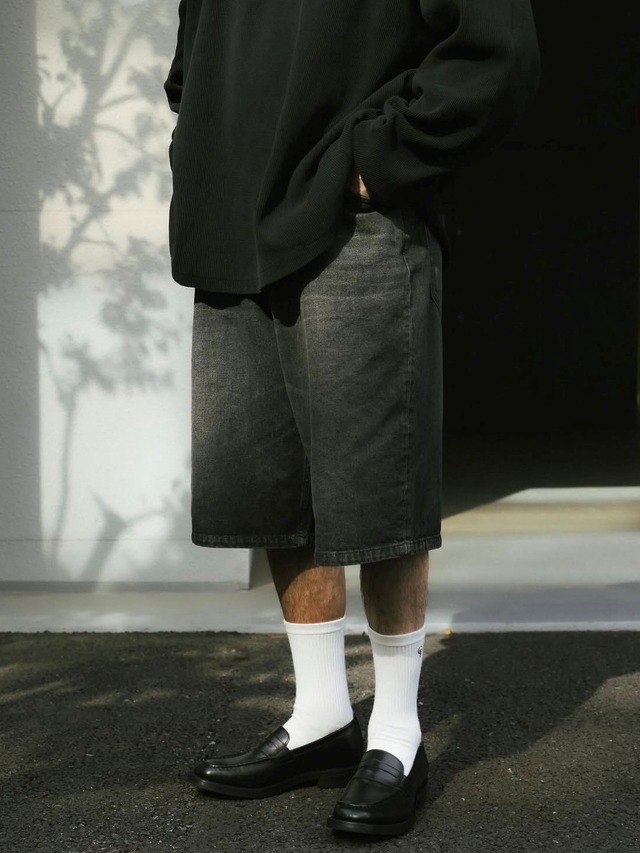 COOTIE 「12.5oz Denim 5 Pocket Extra Baggy Shorts＜Aging Fade