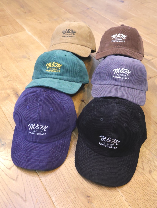 【9月10日 発売！】M&M CUSTOM PERFORMANCE  「Corduroy Cap」　コーデュロイ アジャスターキャップ