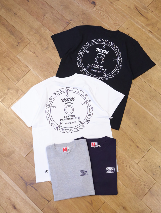 【 9月10日発売！】M&M CUSTOM PERFORMANCE  　「Chipsaw Tee」　プリントティーシャツ