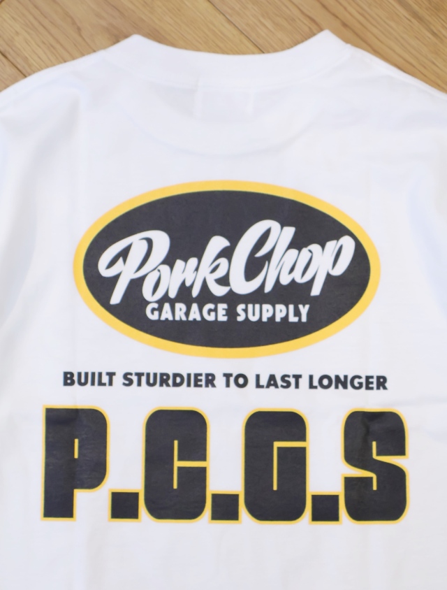 PORKCHOP GARAGE SUPPLY 「PCGS BLOCK TEE」 プリントティーシャツ
