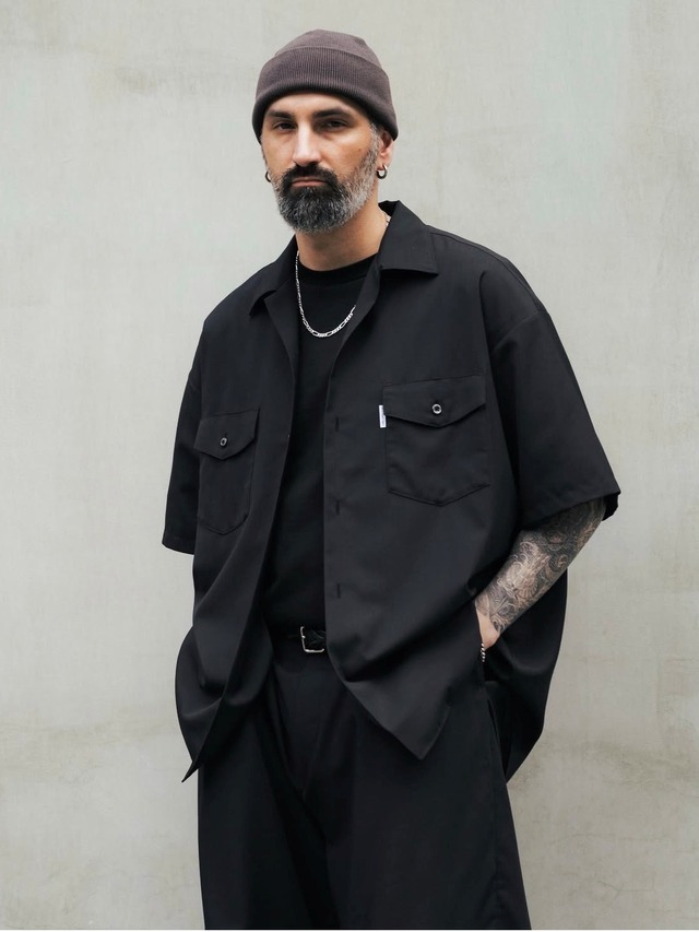 COOTIE 「T/W S/S Scout Shirt <PLAIN>」 オープンカラー スカウトシャツ