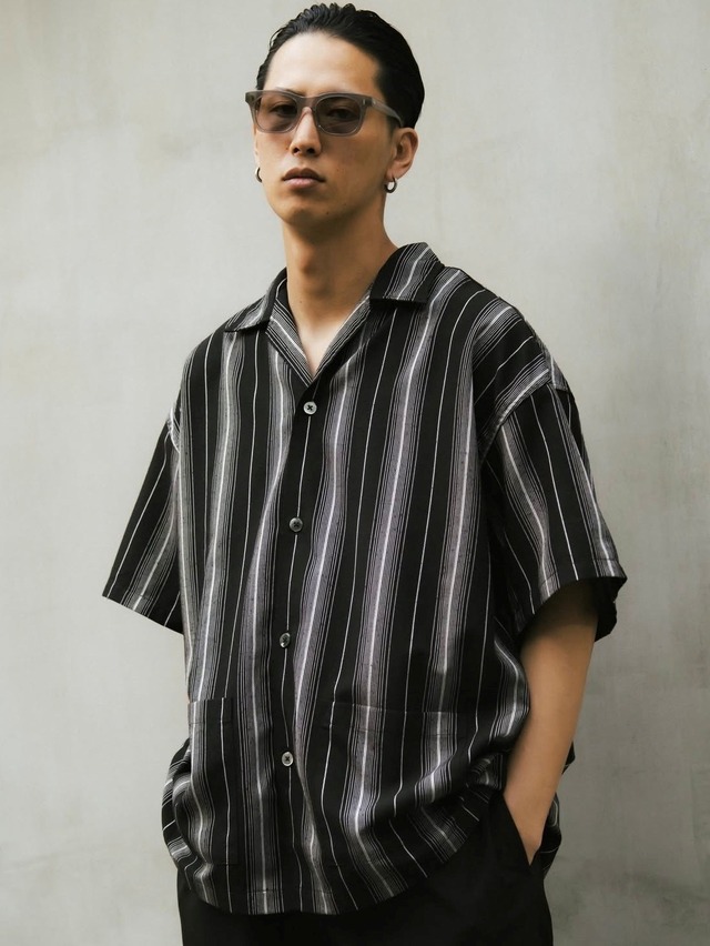 COOTIE 「Dobby Chain Stripe S/S Cavana Shirt」 ドビーストライプ