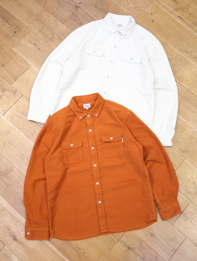 RATS　　「MOLESKIN B.D SHIRT」　　モールスキン ボタンダウンシャツ