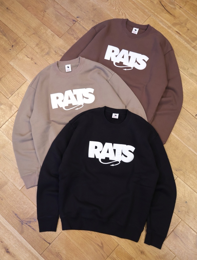 RATS　「BOX LOGO SWEAT」　クルーネックスウェット