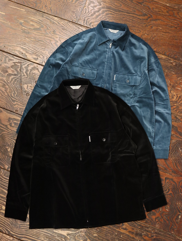 ユナイテッドトウキョウ COOTIE Velour Zip Up Work Shirt | chezmoiny.com