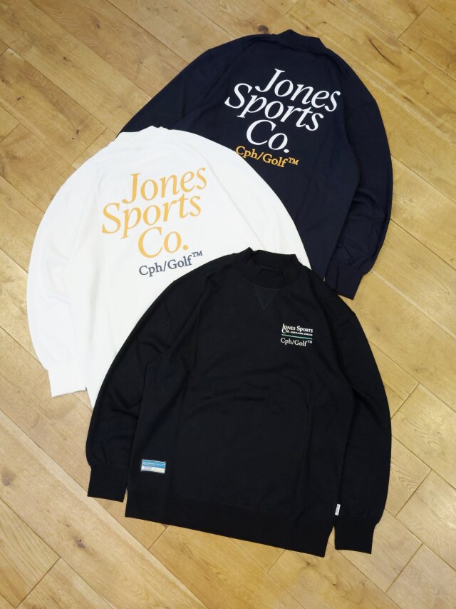 JONES × CAPTAINS HELM GOLF　　「TEAM LS MOCK NECK TEE」 　モックネックロングスリーブティーシャツ