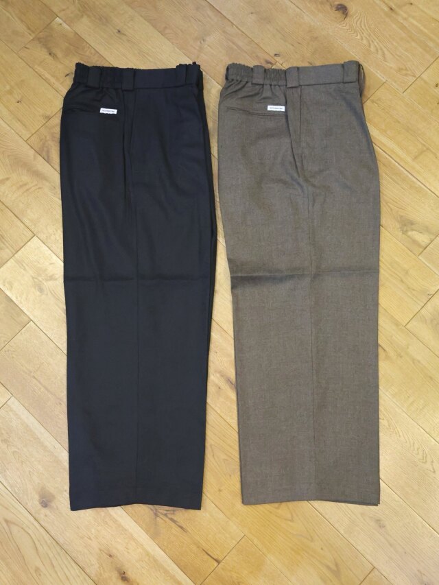 COOTIE　「Wool Flano Intuck Easy Trousers」　 インタック ワイドイージーパンツ