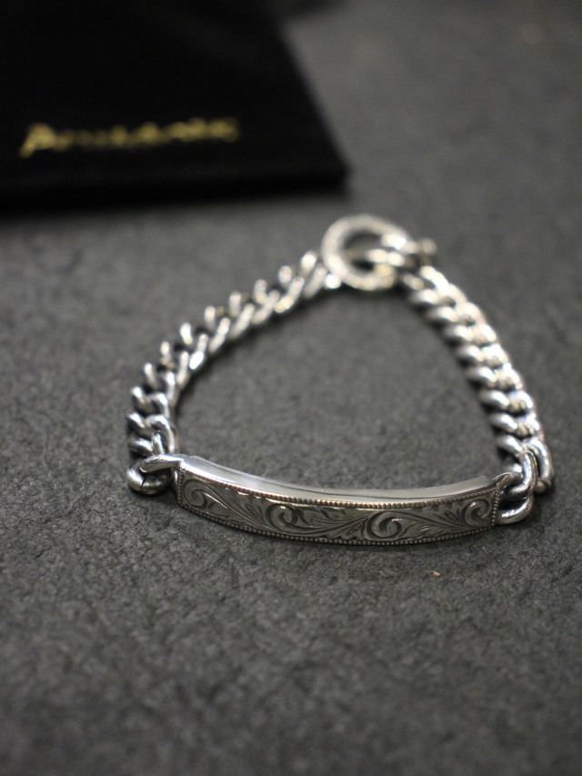 ANTIDOTE BUYERS CLUB 「 Engraved ID Bracelet 」 SILVER950製