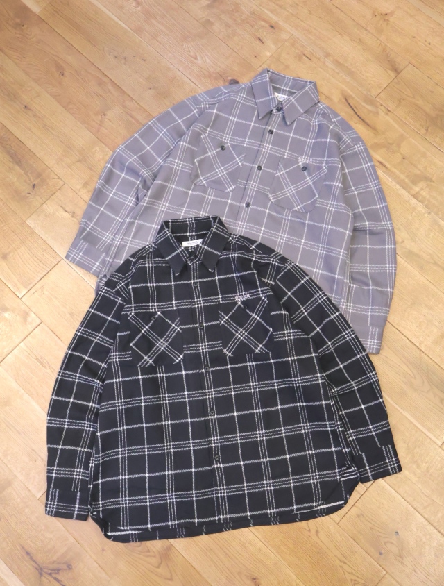 RADIALL　　「CUTLASS - REGULAR COLLARED SHIRT L/S 」　 フランネルチェック レギュラーカラーシャツ