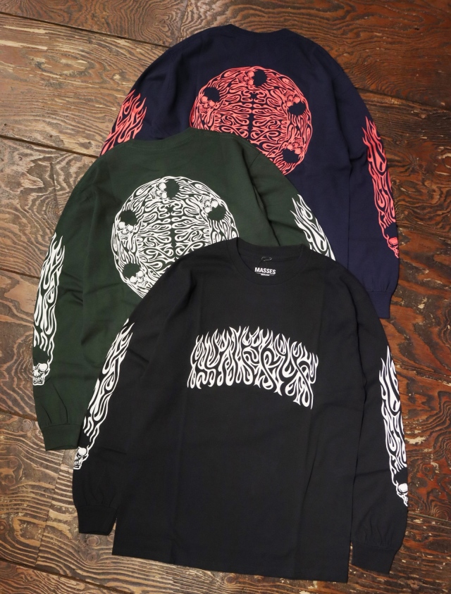MASSES 「T-SHIRTS L/S FLAME2」 プリントロンティー