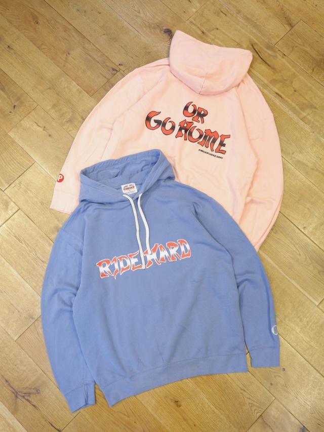 【9月20日 発売！】PORKCHOP GARAGE SUPPLY　「RIDE HARD HOODIE」 プルオーバー スウェットフーディー