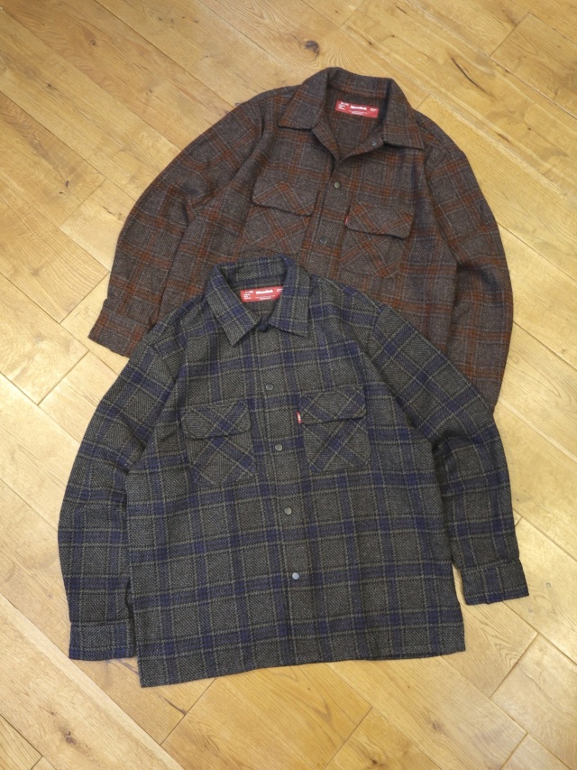 Hide and Seek　「Wool CPO L/S Shirt（26aw）」　CPO チェックシャツ