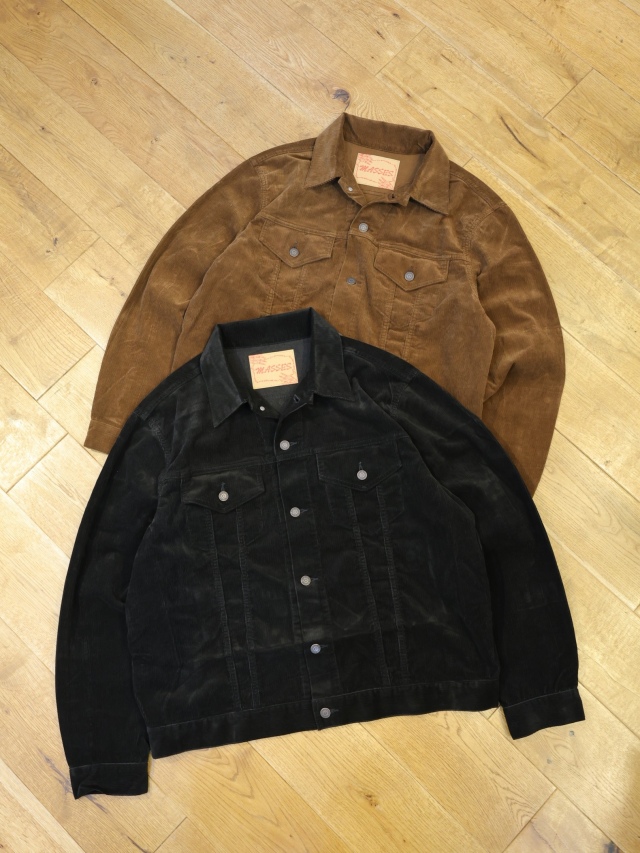 MASSES　　「CORDUROY TRUCKER JKT」　コーデュロイ トラッカージャケット