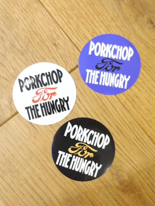 【9月20日 発売！】PORKCHOP GARAGE SUPPLY　　「HUNGRY STICKER 」 　ステッカー