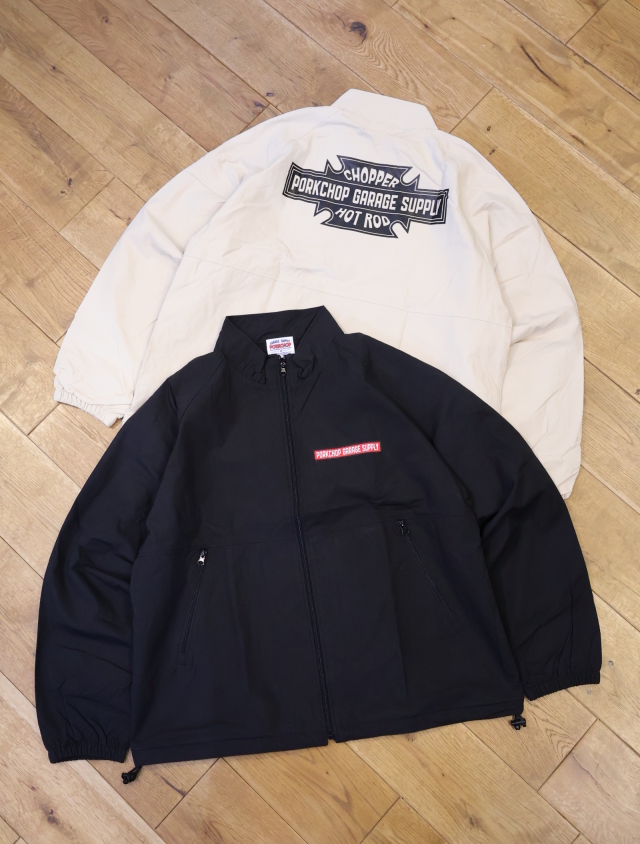 PORKCHOP GARAGE SUPPLY 「BAR & SHIELD TRACK JKT」 ナイロン