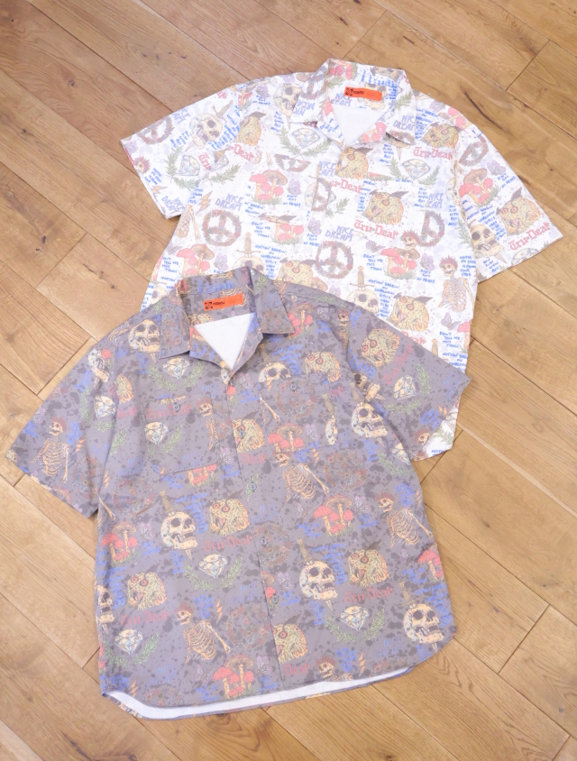 RADIALL × HIROTTON　　「TRUE DEAL - REGULAR COLLARED SHIRT S/S 」　オープンカラーシャツ