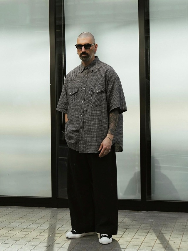 COOTIE 「Dobby Gingham Check S/S Western Shirt」 ドビーギンガム