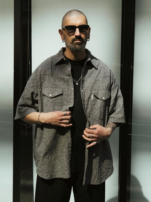 （ピスタチーニ様）CTC STORE DOBBY CHECK SHIRT COOTIE 「Dobby Gingham Check S/S Western Shirt」 ドビーギンガム